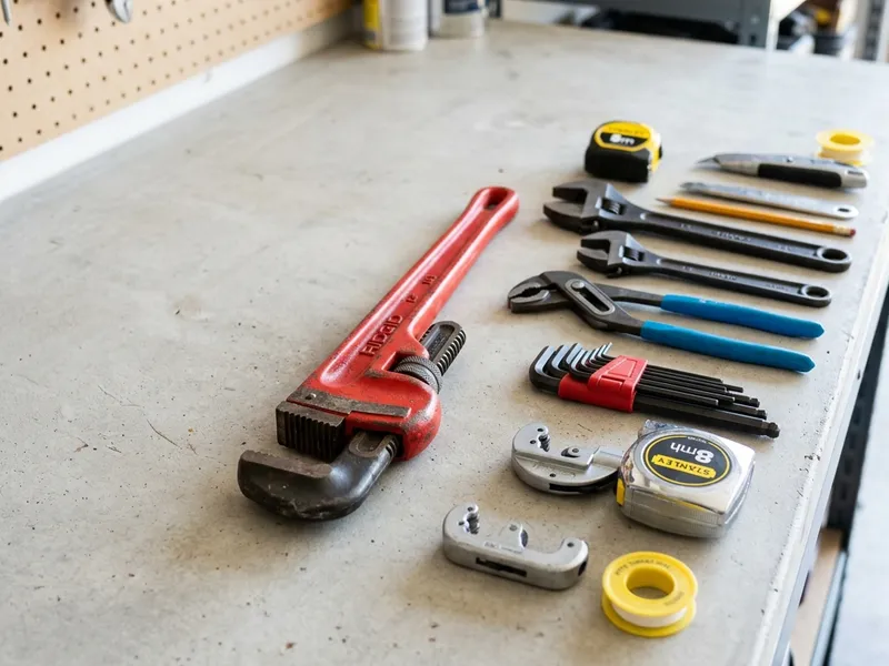 Professional plumbers in Ozark, AR equipped with top-tier tools for residential and commercial plumbing services.